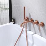 Смеситель ABBER Wasser Kreis AF8130MRG для ванны скрытого монтажа, розовое золото матовое