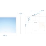 Зеркало ABBER See AG6107S-0.8 с подсветкой, сенсорный выключатель, диммер
