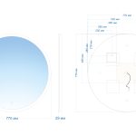 Зеркало ABBER Mond AG6202SL-0.77 с подсветкой, сенсорный выключатель, диммер