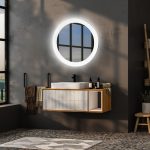 Зеркало ABBER Mond AG6202SL-0.77 с подсветкой, сенсорный выключатель, диммер