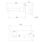 Смеситель ABBER Rund AF8712G для раковины скрытого монтажа, золото матовое