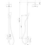 Душевая лейка ABBER AF0051W латунь, белый