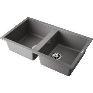 кухонная мойка - Omoikiri Kitagawa 86-2-GR Artceramic/leningrad grey
