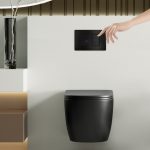 Кнопка смыва сенсорная ABBER AC0122SMB черная матовая