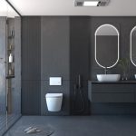 Комплект ABBER унитаз AC1100 белый с инсталляцией AC0105 и кнопкой AC0120 хром, биде AC1150 с инсталляцией AC0101P