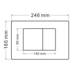 Комплект подвесной унитаз ABBER Bequem AC1100 белый с инсталляцией AC0105 и кнопкой AC0120 хром