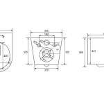 Комплект подвесной унитаз ABBER Bequem AC1100T белый с инсталляцией AC0105 и кнопкой AC0121NG никель