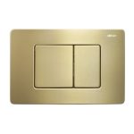 Комплект подвесной унитаз ABBER Rechteck AC1201 белый с инсталляцией AC0105 и кнопкой AC0120MMG золото матовое