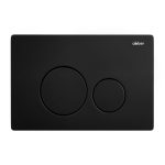Комплект подвесной унитаз ABBER Rechteck AC1201MB черный матовый с инсталляцией AC0105 и кнопкой AC0121MB черный матовый