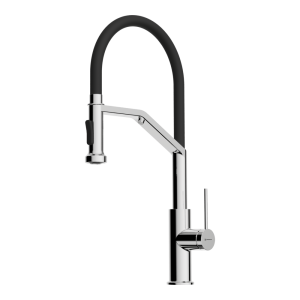 смеситель для кухни - Omoikiri Makkari 2 Plus-SB-C-BL латунь/хром/черный