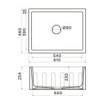 кухонная мойка — Omoikiri Mikura 61-TO Glossy Natceramic/toscana глянцевый