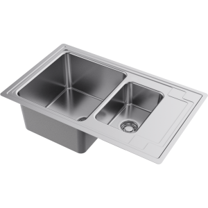 кухонная мойка - Omoikiri Mizu 78-2-IN нерж. сталь/нержавеющая сталь