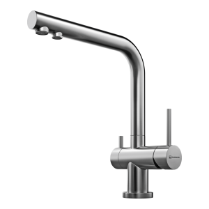 смеситель для кухни - Omoikiri Nagano-BN латунь/нержавеющая сталь