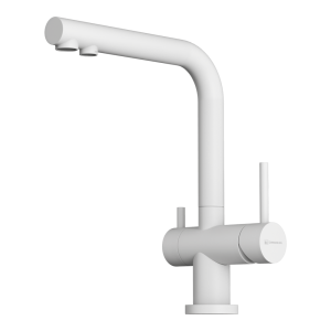 смеситель для кухни - Omoikiri Nagano-P-WH латунь/белый