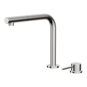 смеситель для кухни - Omoikiri Nara-S-BN латунь/нержавеющая сталь