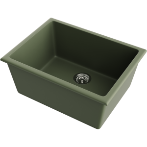 кухонная мойка - Omoikiri Okinoshima 61-U/I-OL Natceramic/olive