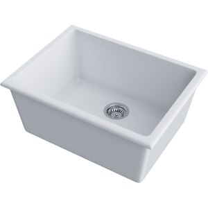 кухонная мойка - Omoikiri Okinoshima 61-U/I-WH Natceramic/белый