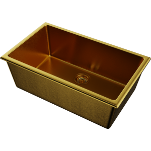 кухонная мойка - Omoikiri Okinoshima 76-U/I-G Matt Natceramic/золото матовое