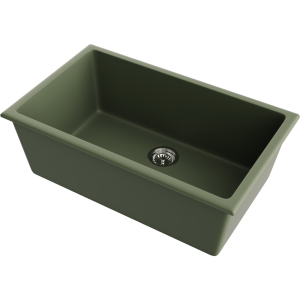 кухонная мойка - Omoikiri Okinoshima 76-U/I-OL Natceramic/olive