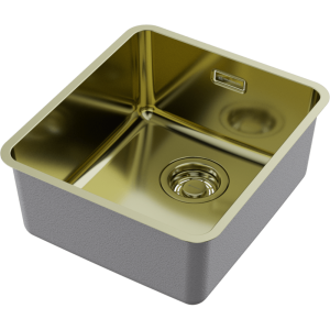 кухонная мойка - Omoikiri Omi 37-U/I Ultra-LG нерж. сталь/светлое золото
