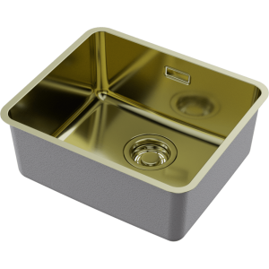 кухонная мойка - Omoikiri Omi 43-U/I Ultra Mini-LG нерж. сталь/светлое золото