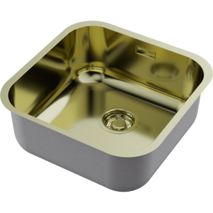 кухонная мойка - Omoikiri Omi 44-U/I-LG нерж. сталь/светлое золото