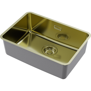 кухонная мойка - Omoikiri Omi 53-U/I Ultra Mini-LG нерж. сталь/светлое золото