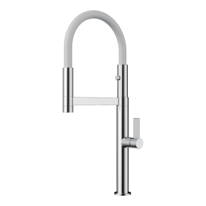 смеситель для кухни - Omoikiri Osaka-C-WH латунь/хром/белый