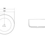 Раковина накладная ABBER Bequem AC2108MBG темно-зеленая матовая