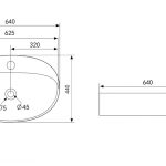 Раковина накладная ABBER Bequem AC2112MW белая матовая