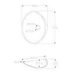 Душевая стойка ABBER Daheim AF8216NGL с изливом, никель