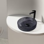 Раковина накладная стеклянная ABBER Glas AK2301B черная