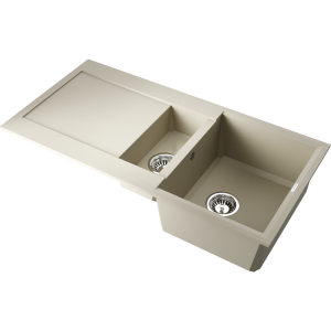 кухонная мойка - Omoikiri Sakaime 100-2-BE Tetogranit/ваниль