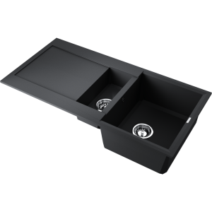 кухонная мойка - Omoikiri Sakaime 100-2-BL Tetogranit/черный