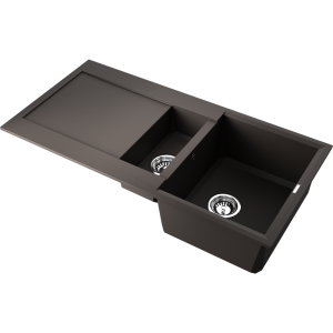 кухонная мойка - Omoikiri Sakaime 100-2-ES Tetogranit/espresso