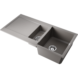 кухонная мойка - Omoikiri Sakaime 100-2-GR Tetogranit/leningrad grey