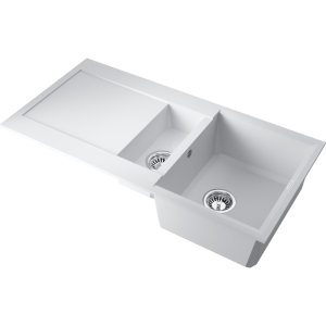 кухонная мойка - Omoikiri Sakaime 100-2-WH Tetogranit/белый