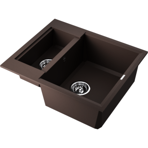 кухонная мойка - Omoikiri Sakaime 60-2-DC Tetogranit/темный шоколад