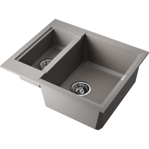 кухонная мойка - Omoikiri Sakaime 60-2-GR Tetogranit/leningrad grey