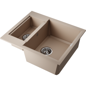 кухонная мойка - Omoikiri Sakaime 60-2-SA Tetogranit/бежевый