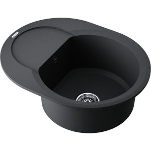 кухонная мойка - Omoikiri Sakaime 60E-BL Tetogranit/черный