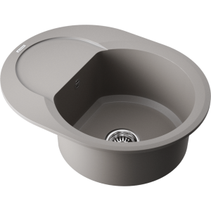 кухонная мойка - Omoikiri Sakaime 60E-GR Tetogranit/leningrad grey