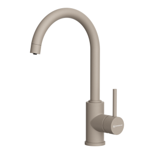 смеситель для кухни - Omoikiri Shinagawa 2 Plus-SA латунь/бежевый