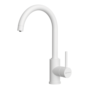 смеситель для кухни - Omoikiri Shinagawa 2 Plus-WH латунь/белый