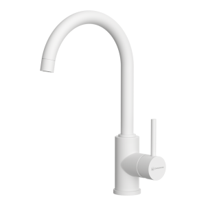 смеситель для кухни - Omoikiri Shinagawa-P-WH латунь/белый