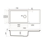 кухонная мойка — Omoikiri Sintesi 116-GB Artceramic/графит
