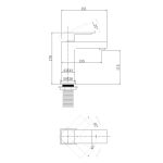 Смеситель ABBER Daheim AF8210B для раковины, черный матовый