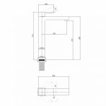 Смеситель ABBER Daheim AF8211W для раковины, белый матовый