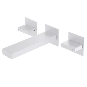 Смеситель ABBER Daheim AF82122W для раковины скрытого монтажа, белый матовый