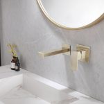 Смеситель ABBER Daheim AF8212G для раковины скрытого монтажа, золото матовое